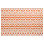 Tissu Conception de motif à chevron zigzag blanc orange  (Yard)