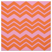 Tissu Conception de motif chevron orange et rose  (Échantillon)