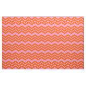 Tissu Conception de motif chevron orange et rose  (Fat Quarter)