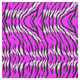 Tissu Conception de motif de peau de tigre violet 