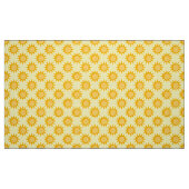Tissu Conception de motif de soleil ensoleillé sur jaune (Fat Quarter)