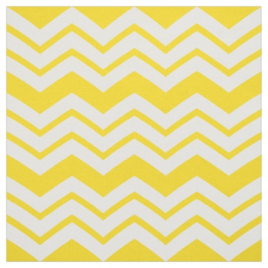 Tissu Conception de motif en chevron zigzag blanc jaune  (Échantillon)