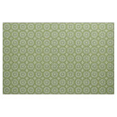 Tissu Conception de motif mandala vert et blanc (Yard)