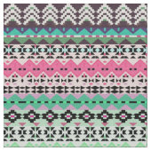 Tissu Conception de motifs aztèques colorés mignons (Détail)