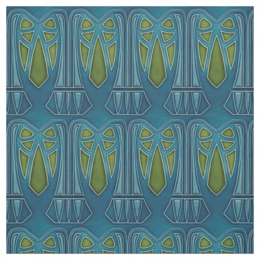 Tissu - Conception de palmiers (Échantillon)