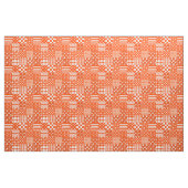Tissu Conception de Patchwork Motif mixte orange blanc (Yard)