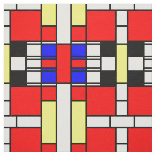 Tissu Conception de plasticism de style de Mondrian néo-