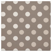 Tissu Conception de points marrons neutres de la Terre (Échantillon)