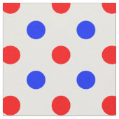 Tissu Conception de points noirs blancs rouges bleus  (Fermer)