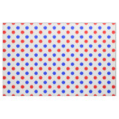 Tissu Conception de points noirs blancs rouges bleus  (Fat Quarter)