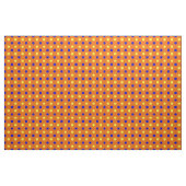 Tissu Conception de points polka bleus jaunes orange (Yard)