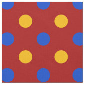 Tissu Conception de points polka rouges bleus jaunes (Fermer)