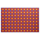 Tissu Conception de points polka rouges bleus jaunes (Fat Quarter)