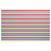 Tissu Conception de rayures rouges bleues et blanches (Yard)