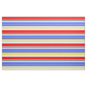 Tissu Conception de rayures rouges bleues et blanches (Fat Quarter)