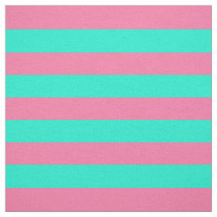 Tissu Conception de rayures vert menthe rose