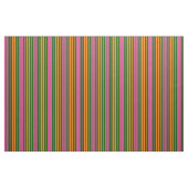 Tissu Conception de rayures verticales orange vert rose  (Yard)