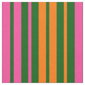 Tissu Conception de rayures verticales orange vert rose  (Fermer)