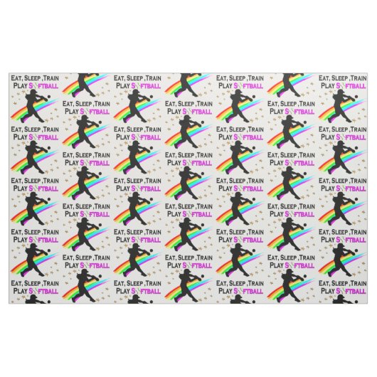 TISSU CONCEPTION DE SOFTBALL (Fat Quarter)