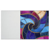 Tissu Conception de vitrail bleu violet (Fat Quarter)