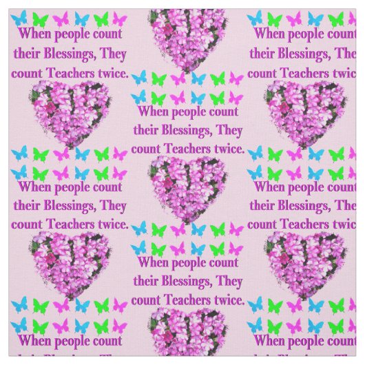 TISSU CONCEPTION D'ENSEIGNANT FLORAL JOLIE ROSE (Échantillon)