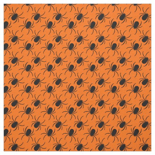Tissu conception d'halloween d'araignée noire (Échantillon)