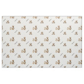 Tissu Conception d'ours endormi confortable avec motif d (Fat Quarter)