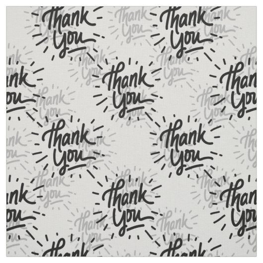 Tissu Conception du Motif de texte Merci (Échantillon)