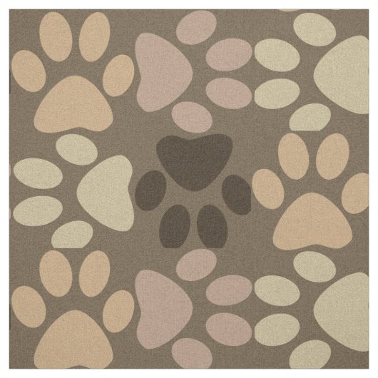 Tissu Conception Empreinte de patte (Échantillon)