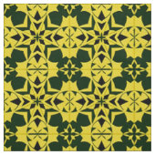 Tissu Conception florale géométrique vibrante (Échantillon)