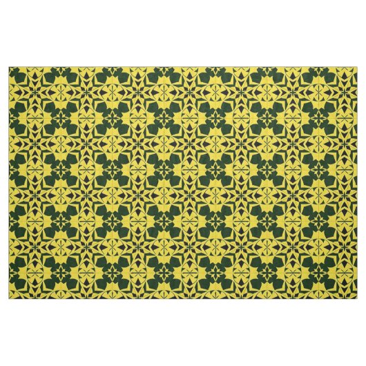 Tissu Conception florale géométrique vibrante (Fat Quarter)