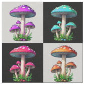 Tissu Conception géométrique À damiers champignon (Fermer)