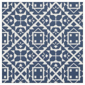 Tissu Conception géométrique bleue abstraite (Échantillon)