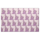 Tissu Conception graphique de Kitty de motif pourpre de (Yard)