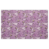 Tissu Conception graphique de Kitty de motif pourpre de (Fat Quarter)