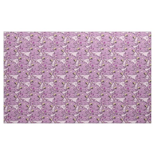 Tissu Conception graphique de Kitty de motif pourpre de (Yard)