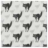 Tissu Conception Motif de répétition de chat noir (Fermer)