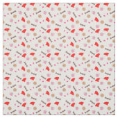 Tissu Conception Motif des Doodles de Noël (Échantillon)