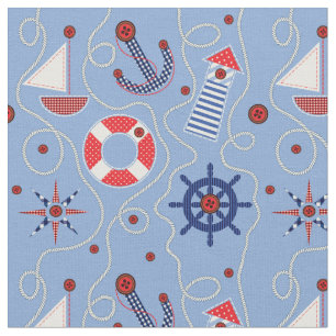 Tissu Conception nautique de patchwork