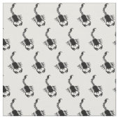 Tissu Conception noire de scorpion (Fermer)