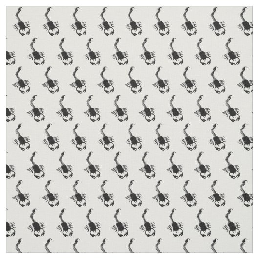 Tissu Conception noire de scorpion (Échantillon)