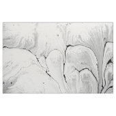 Tissu Conception noire et blanche de texture de l'eau, (Fat Quarter)