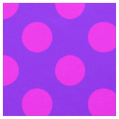 Tissu Conception Pois rose&violet (Fermer)