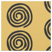 Tissu Conception primitive d'art tribal en spirale de (Fermer)