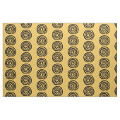Tissu Conception primitive d'art tribal en spirale de (Fat Quarter)