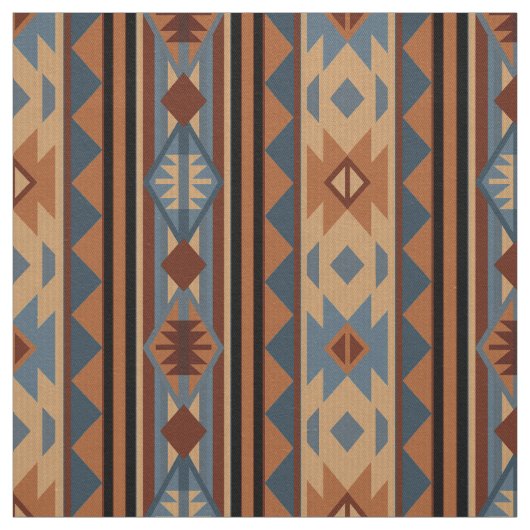 Tissu Conception sud-ouest Adobe Grey Brown Tribal Motif (Échantillon)