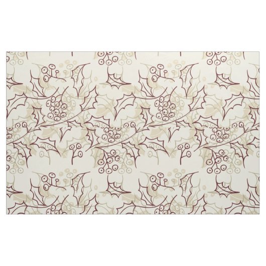 Tissu Conception transparente de baies de houx (Fat Quarter)