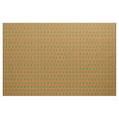 Tissu Conception Tribale Abstraite Verte, Marron, Blanch (Yard)