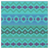 Tissu Conception Tribale Aztèque turquoise (Fermer)
