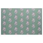 Tissu Conception turquoise de dessin de jeune (Fat Quarter)